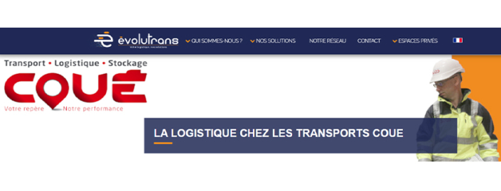 Article d Evolutrans sur notre Logistique Transports Coué