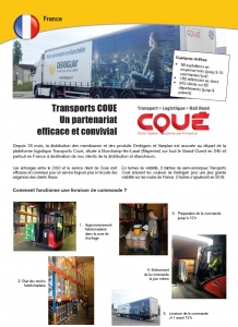 Communication Derbigum sur son partenariat avec Transports Coué sur leur logistique