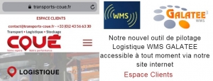 Transports Coue s'équipe du nouveau wms Galatee