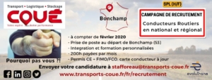 Transports Coué campagne de recrutement conducteurs 2020