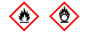 Transports Coue pictogramme produit inflammables comburants