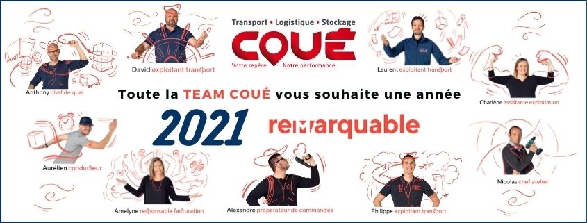 Les Transports Coué vous souhaitent de joyeuses fêtes de fin d'année