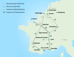 Plan de transport Rail et Rail Route de Sotecan International