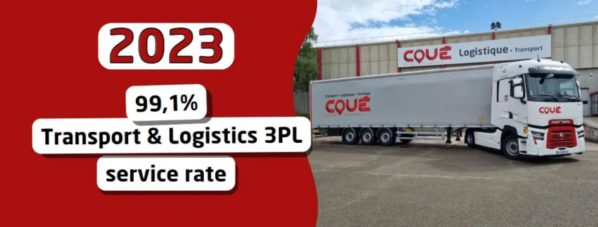 Groupe Coué-TRM 99.1% de taux de service Transport et Logistique 3PL