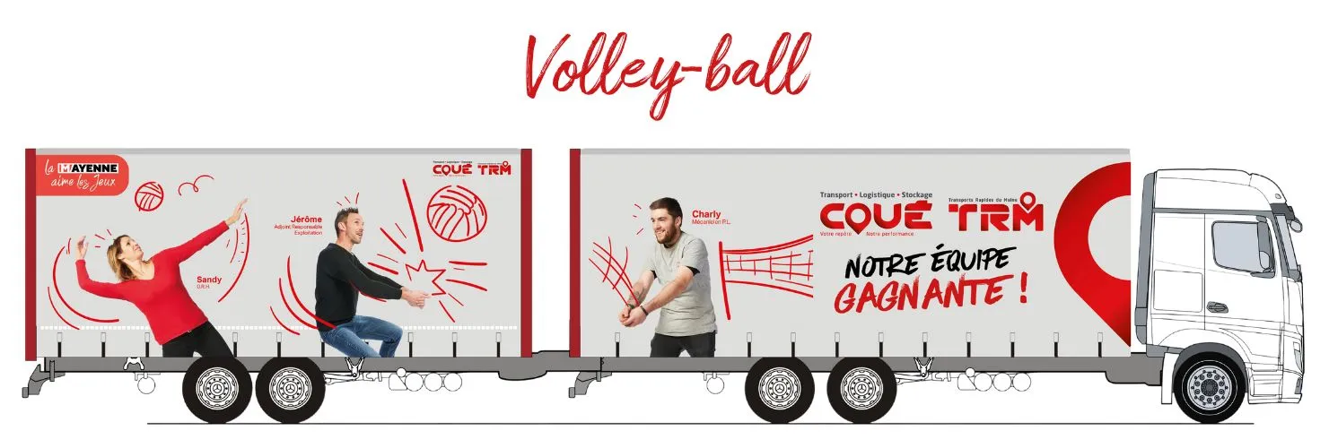 Notre équipe gagnante du groupe Coué TRM sport Jeux Olympiques 2024 Volley-ball