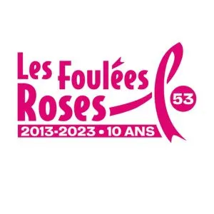 Logo Les Foulées Roses 53