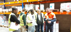 Visite de la seconde bac pro logistique de notre entrepôt ICPE