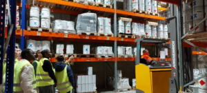 Visite de la seconde bac pro logistique de notre entrepôt ICPE